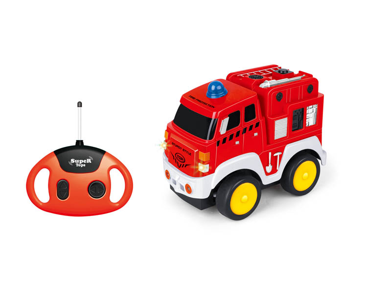 卡通消防车(带声音+音乐) 06-22D